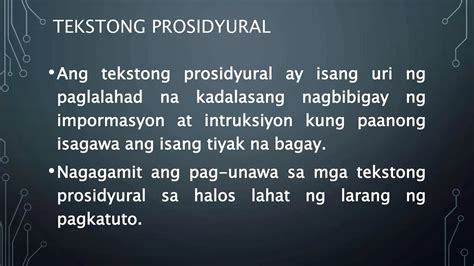 uri ng tekstong prosidyural brainly|Tekstong prosidyural banghay aralin .